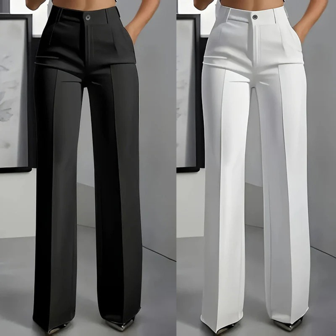 ALTAGRACIA | PANTALON DE VESTIR EFECTO ESTILIZADOR Y CORTE RECTO