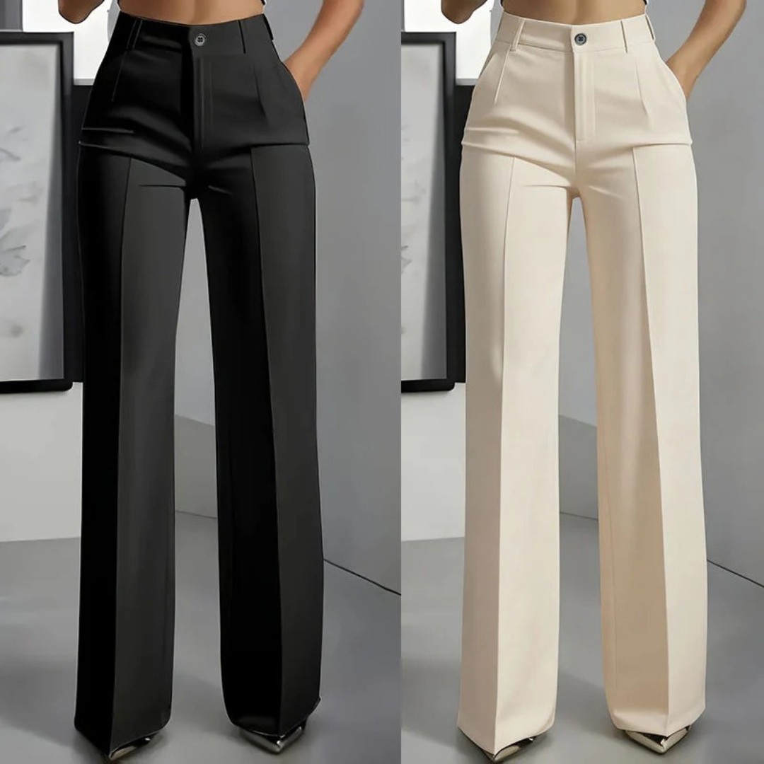 ALTAGRACIA | PANTALON DE VESTIR EFECTO ESTILIZADOR Y CORTE RECTO