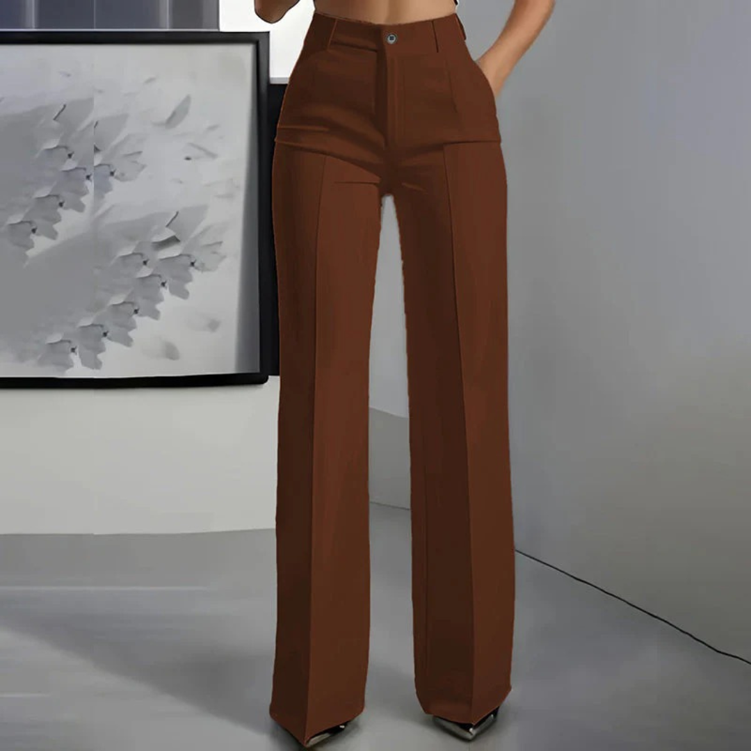 ALTAGRACIA | PANTALON DE VESTIR EFECTO ESTILIZADOR Y CORTE RECTO