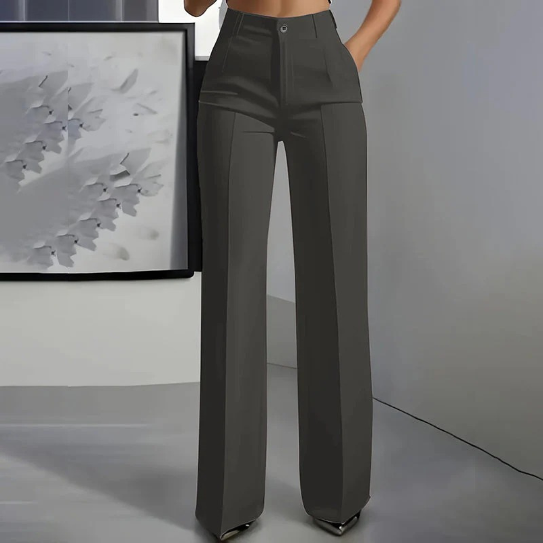 ALTAGRACIA | PANTALON DE VESTIR EFECTO ESTILIZADOR Y CORTE RECTO