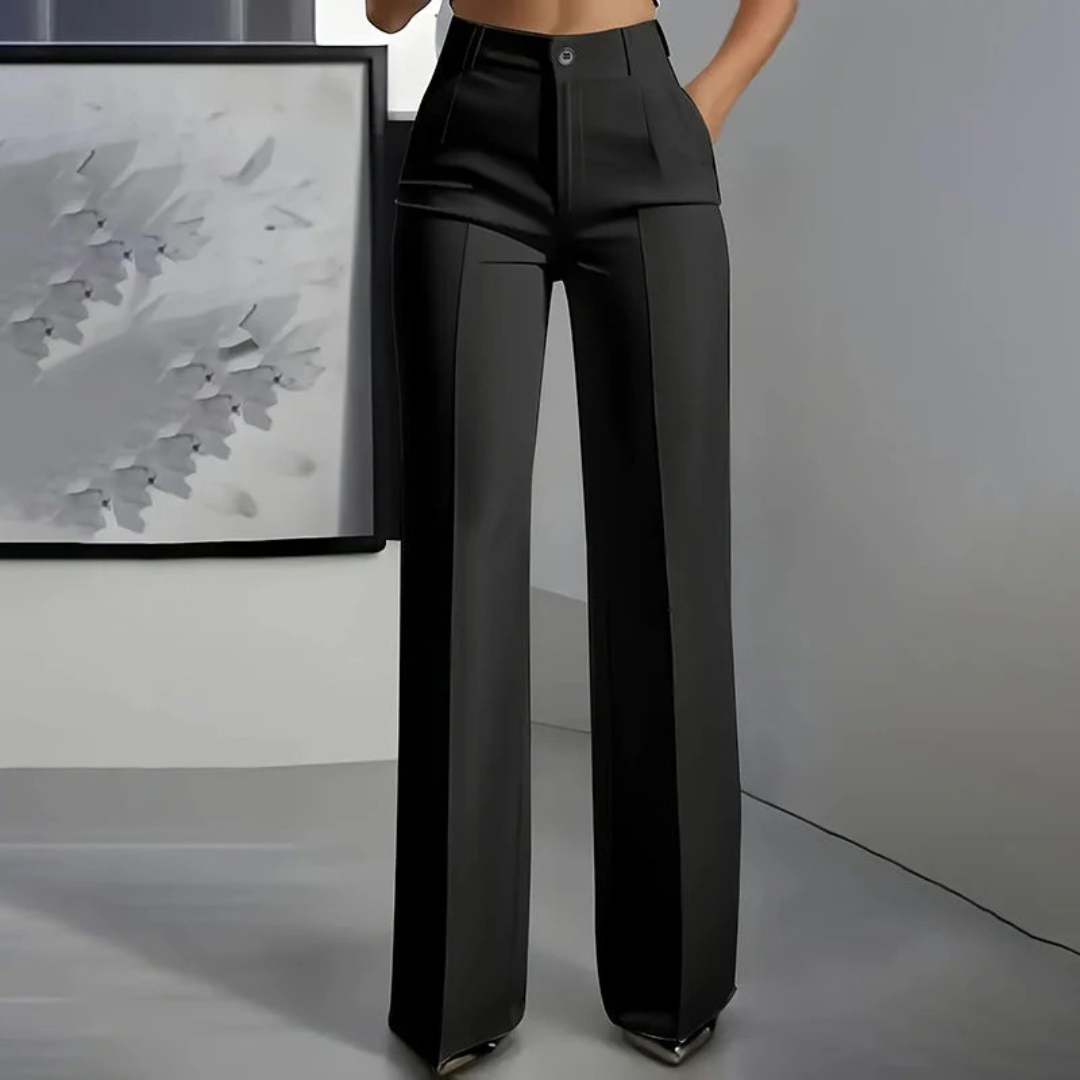 ALTAGRACIA | PANTALON DE VESTIR EFECTO ESTILIZADOR Y CORTE RECTO