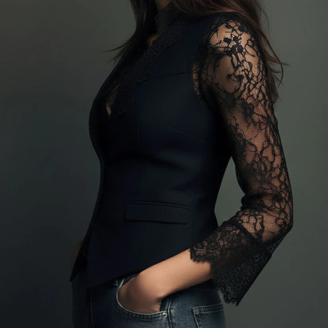 CLAUDIA |  BLAZER ELEGANTE CON ENCAJE