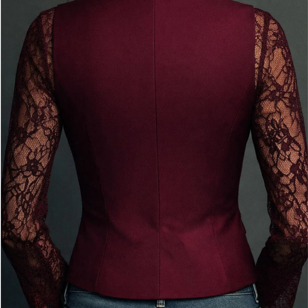 CLAUDIA |  BLAZER ELEGANTE CON ENCAJE