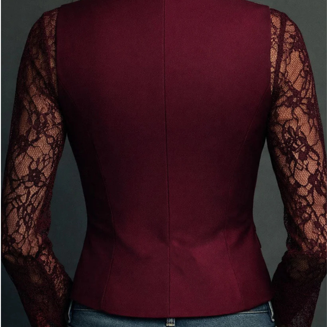 CLAUDIA |  BLAZER ELEGANTE CON ENCAJE