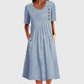 JULIA | 🌞 VESTIDO LINO FRESCO A RAYAS