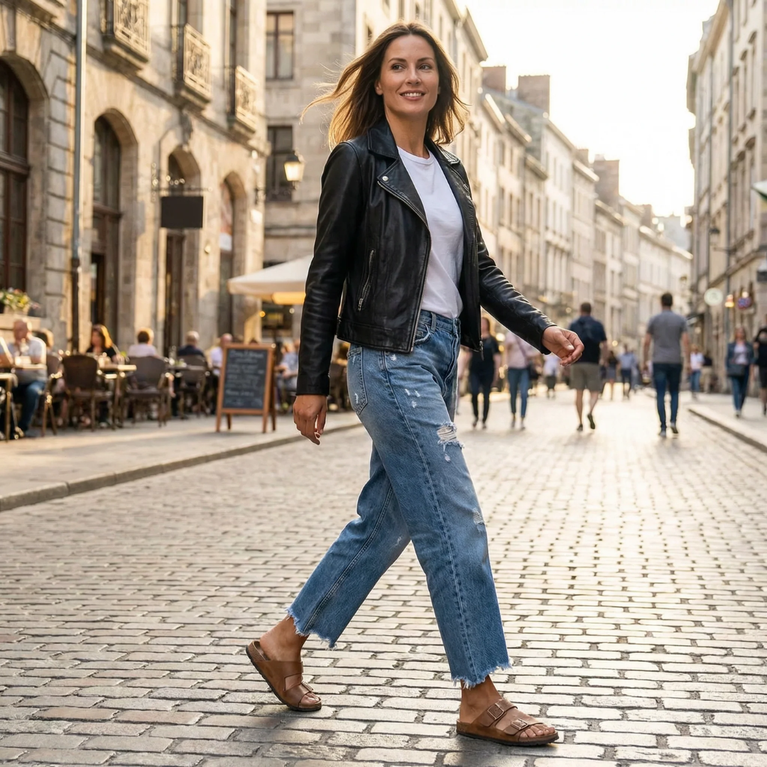TURÍN | JEANS RETRO DE PIERNA RECTA Y CORTE CROPPED
